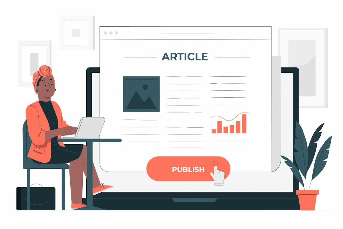 Publish article concept illustration - image by storyset on Freepik