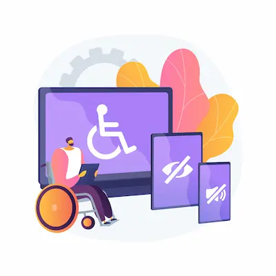 Electronic accessibility abstract concept - Image by vectorjuice on Freepik